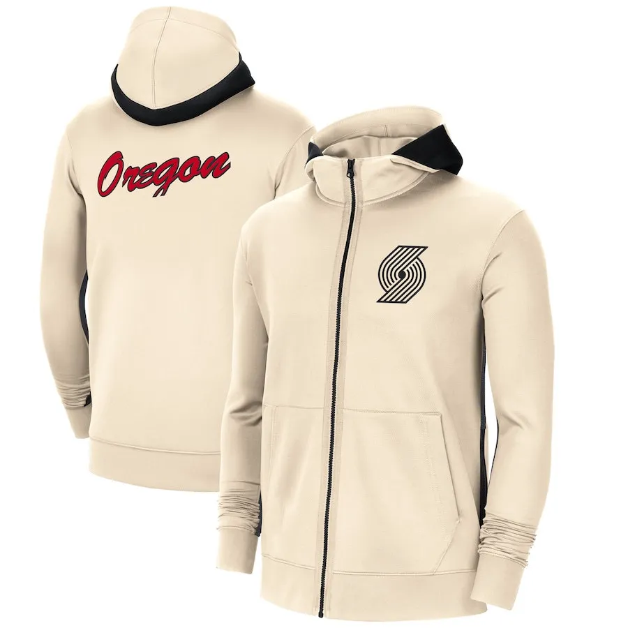 

Portland Trail basketball sweatshirt Men jackets coat Blazers 2020/21 City Edition Showtime Full-Zip clothing Hoodie for jacket