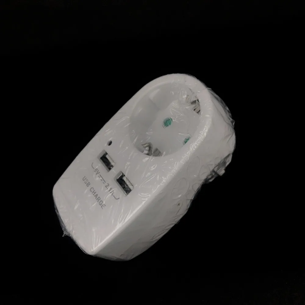 5 В 2 1 А электрическое зарядное устройство с двумя USB портами|Электрические вилки|