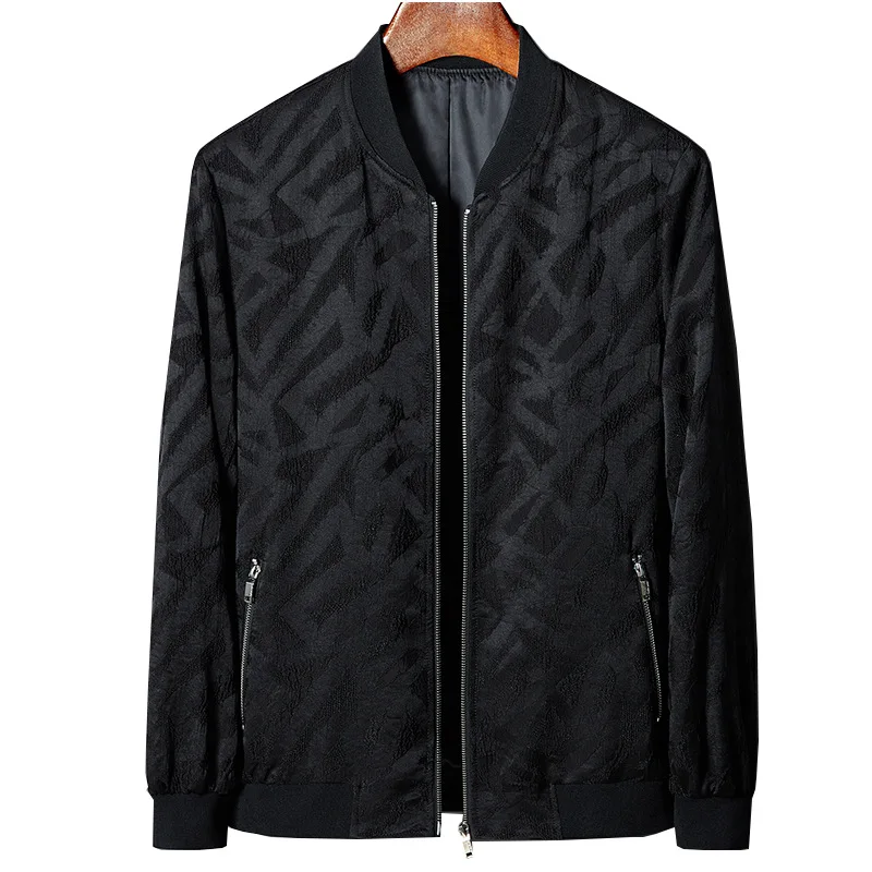 Мужская куртка бомбер в стиле милитари повседневная клетку с воротником стойкой