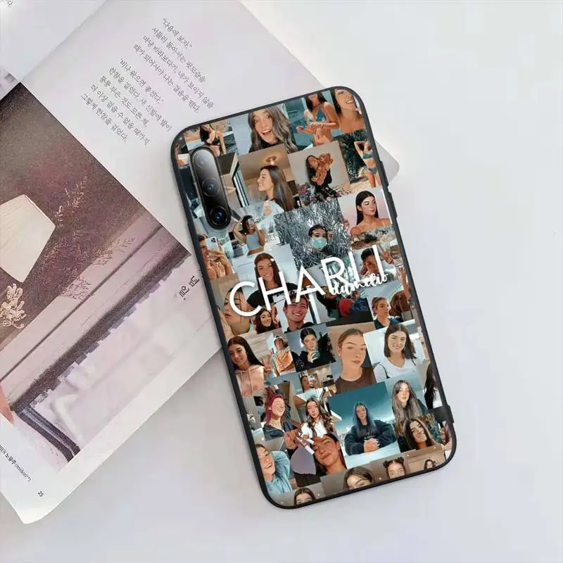 Charli Damelio Black Silicone Mobile Phone Cover Case For Huawei Y6 Y7 Y9 Prime 2019 Y9s Mate 10 20 40 Pro Lite Nova 5t | Мобильные