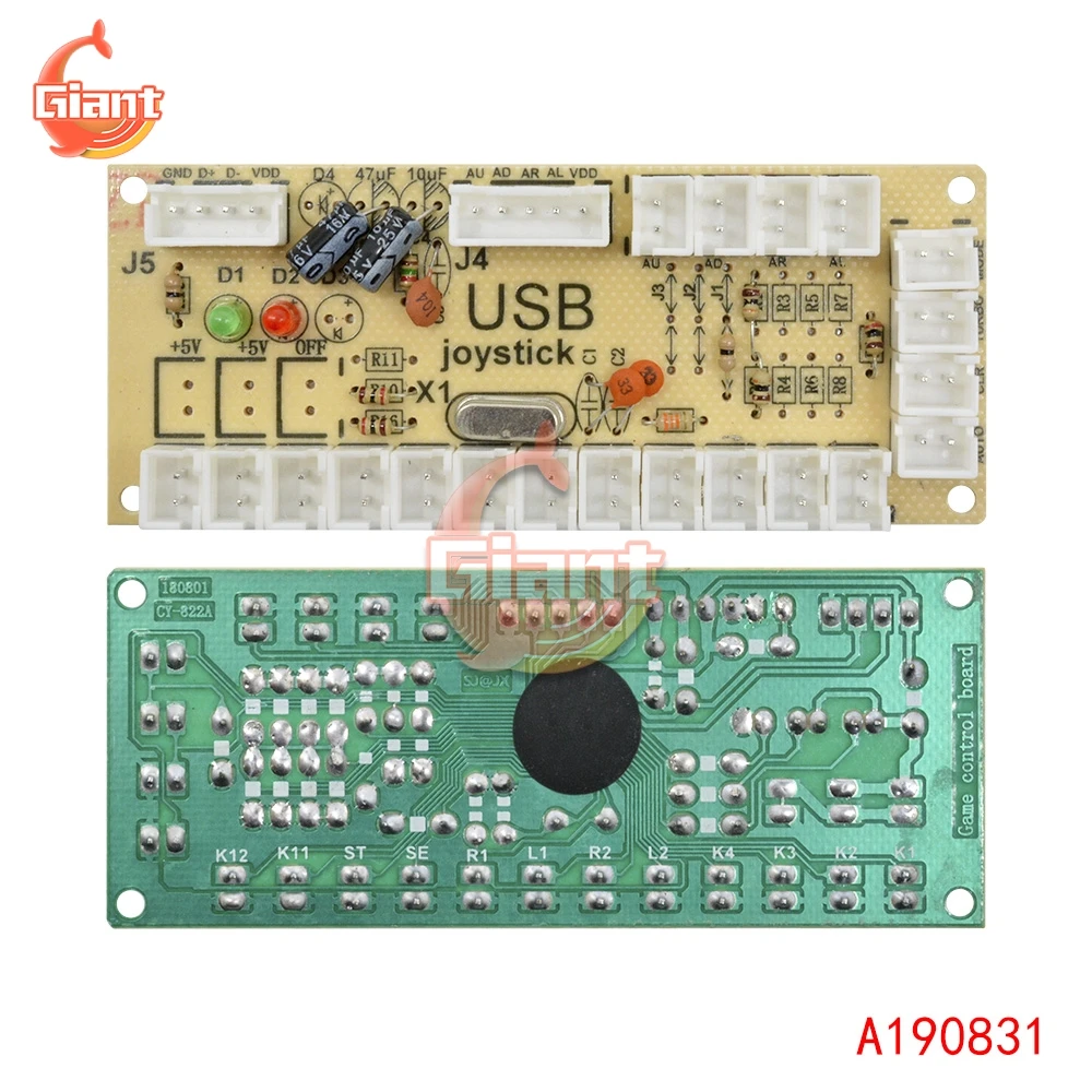Аркадный USB-джойстик для самостоятельной сборки с нулевой задержкой монтажная