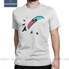 Мужская футболка с надписью paraglider, новинка, футболка с короткими рукавами из чистого хлопка, подарок на день рождения