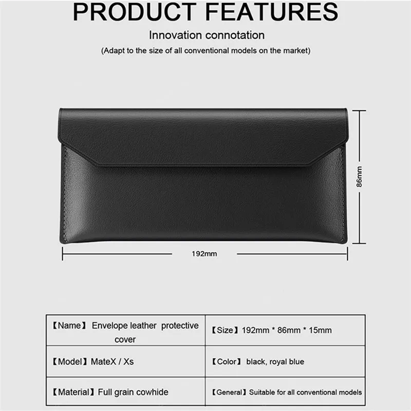 

High-end Business Anti-fall Genuine Leather Case For Samsung Galaxy Z Fold 2 Note8 Note9 Note10 Plus Phone Bag