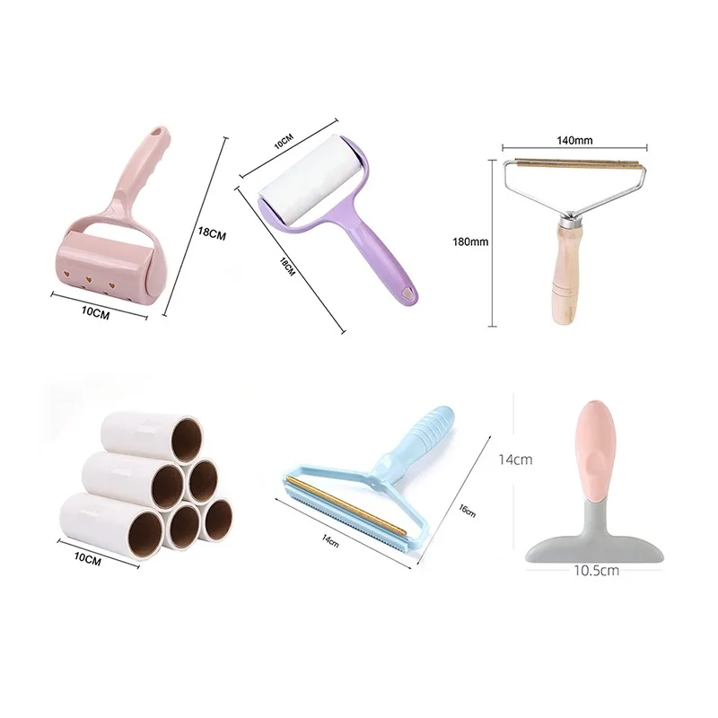

Portable Lint Remover Clothes Fuzz Fabric Shaver Brush Tool Power-Free Fluff Removing Roller for Sweater Woven Coat