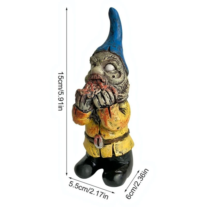 

Zombie Gnome Garden Statue Ornaments Outdoor Decor Unique Sculpture Dwarf Home Decor Garden Accessories