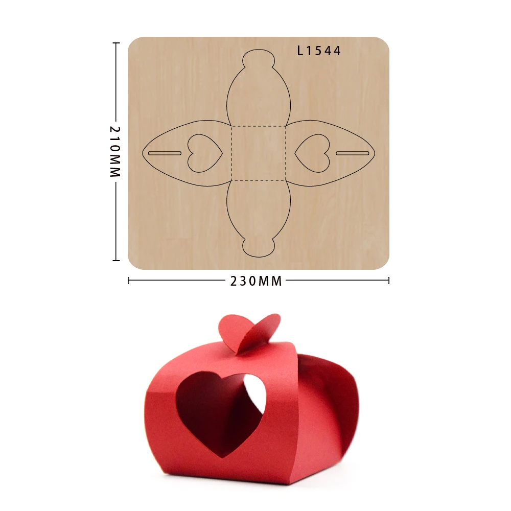 

Scrapbooking gift box wooden cutting dies diy moulds die cut Making Decor Supplies Dies Template
