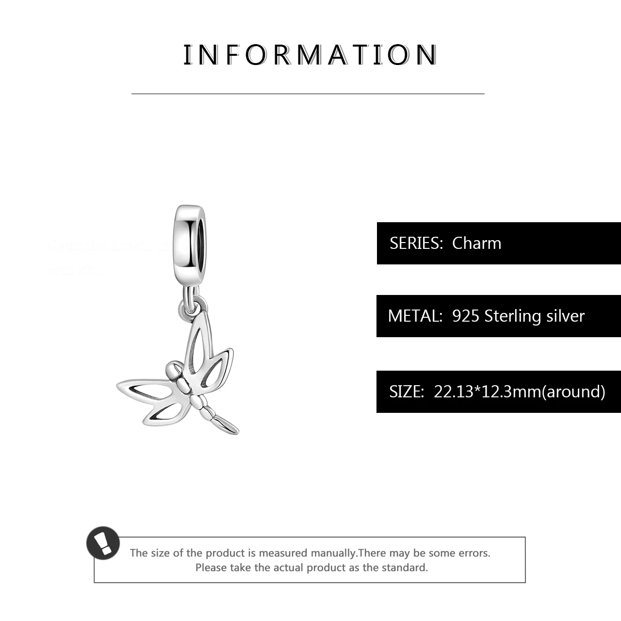 

Real 925 Sterling Silver Little dragonfly Fine Bead Pendant Jewelry Making fit europeu Charms Silver 925 Bracelets Original 2019