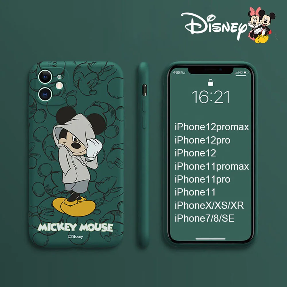 cool mickey disney iphone 11 pro case silicone 3d protector cover cases for iphone 12 pro max 7 8 se x xs xr xsmax free global shipping