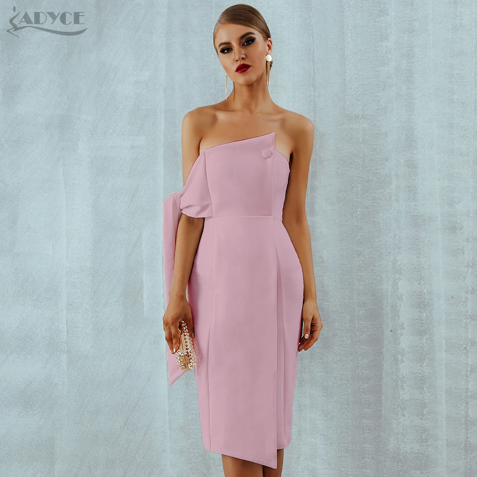 Adyce 2021 Новое поступление летнее женское платье повседневное на одно плечо