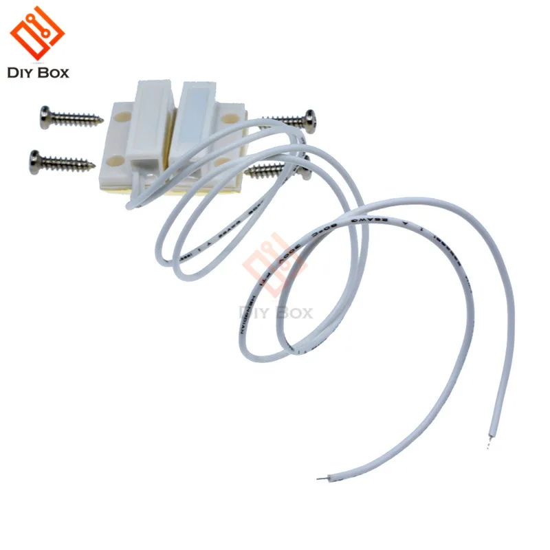 10Pair White MC-38 MC38 Wired Door Window Sensor Magnetic Switch Home Alarm System ABS With Screws | Безопасность и защита