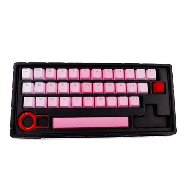 Радуга синий Демон RGB PBT 35 ключей OEM двойной кадр с подсветкой колпачки для вишни