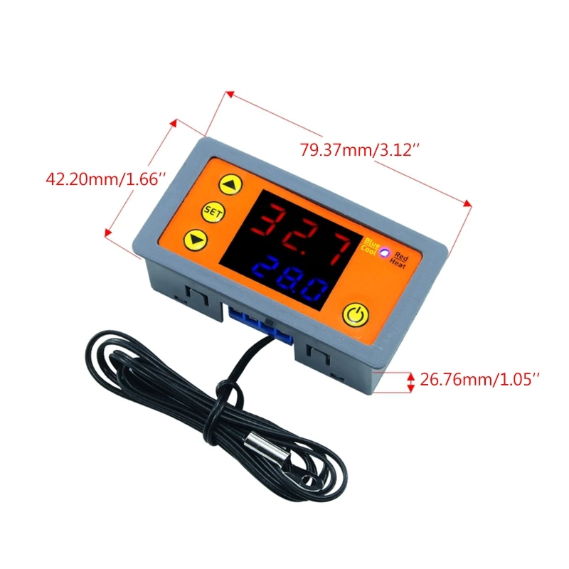 

12V 24V 110V 220V Thermostat Regulator Temperature Controller with Buzzer & NTC