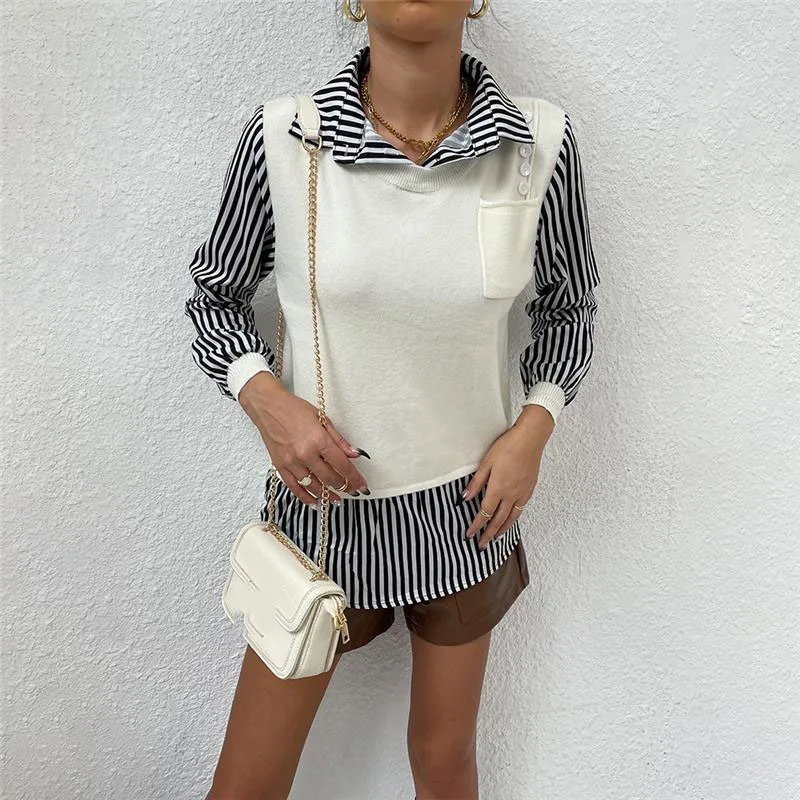 

Sweater Women Knitted Vest Fashion Sleeveless Casual Soft Women Sweaters Loose Sexy Outerwear Chic Korean Female Woman Sweaters