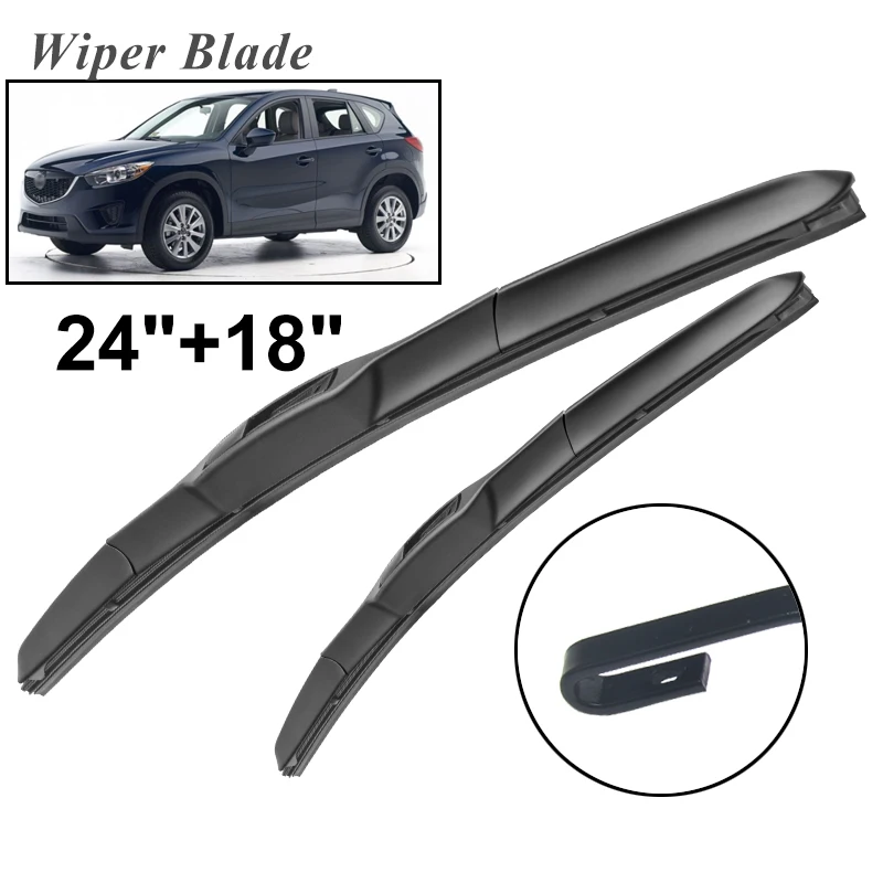 

Передние щетки стеклоочистителя okoстеклоочистителя RHD & LHD для Mazda CX-5 KE 2012 - 2016 лобовое стекло Переднее стекло 24 "+ 18"