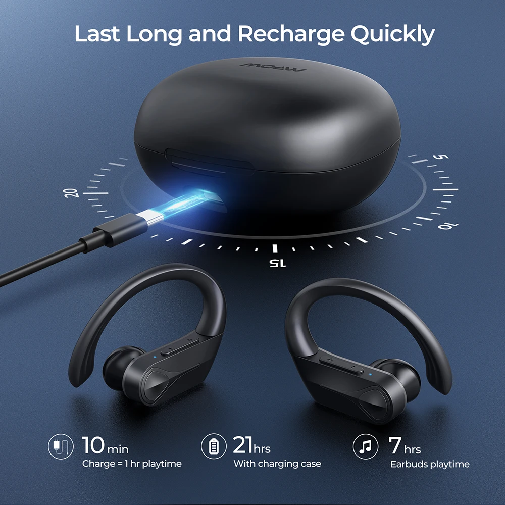 Спортивные наушники Mpow Flame Solo беспроводные Bluetooth наушники-вкладыши универсальное