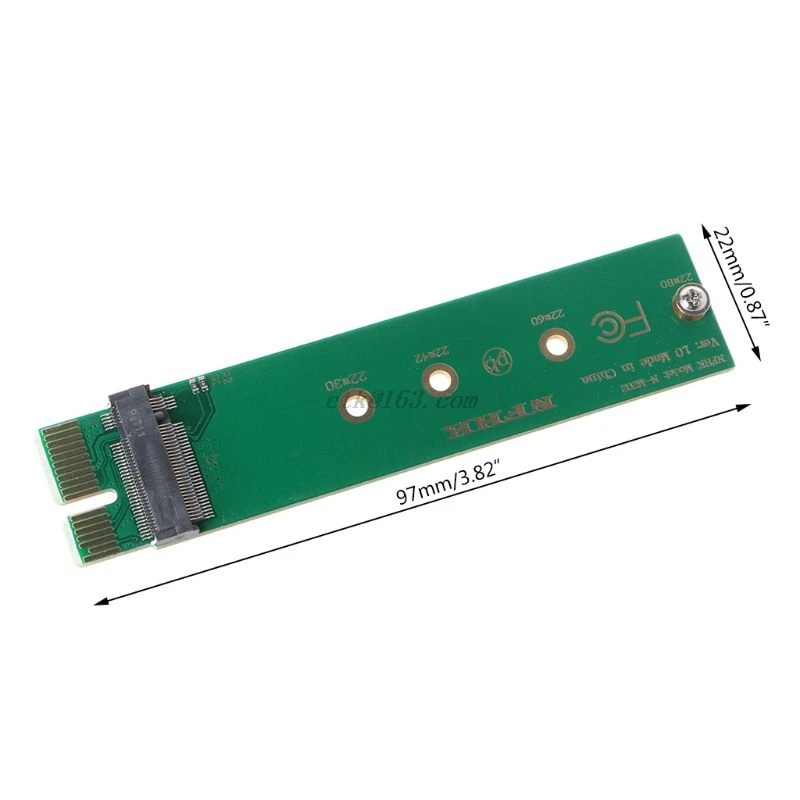 PCIe PCI-E 3 0 1x x1 к NGFF M-key M key M.2 NVME AHCI SSD Вертикальная карта адаптера для XP941 SM951 PM951 960 EVO |