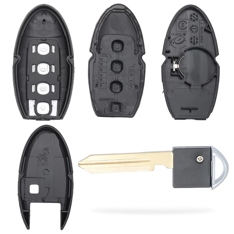 KEYECU Keyless Entry Smart Remote Car Key Shell Case 4 кнопки и вставка Blade FOB для Infiniti FX50 FX35 Q40 Q60 Q70 G25