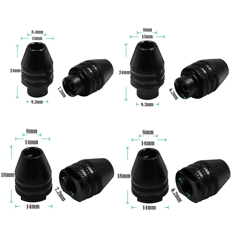 

0.3-3.4mm Mini Multifunction Keyless Drill Chuck Universal Chuck M7 M8X0.75 Quick Change Three-Jaw Drill Chuck For Rotary Tools