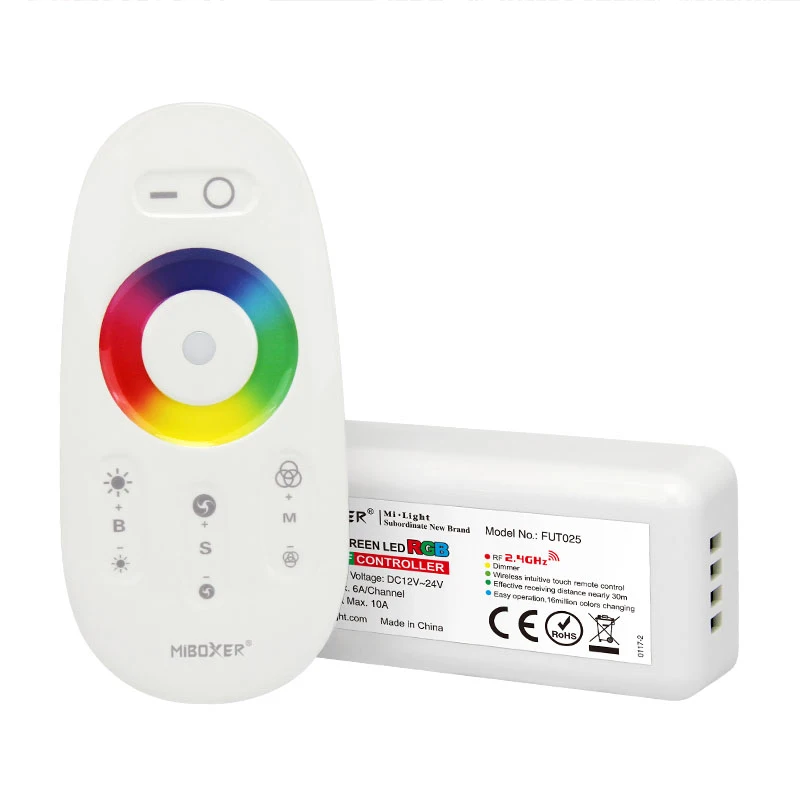FUT025 2 4G RF Беспроводной RGB светодиодный полосы полный сенсорный 4 ГГц светильник