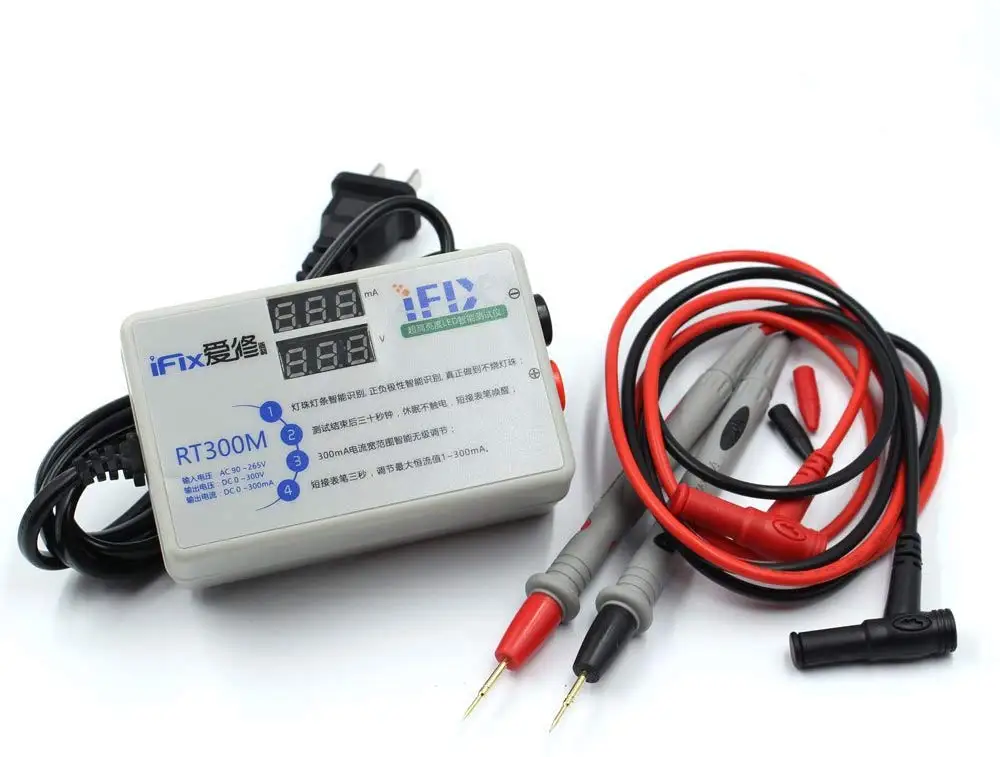 RT300M TV LCD LED Backlight Tester Fault Diagnostic Tool for Voltage Testing and Current Data with Smart LED Display