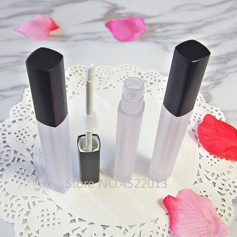 

5ML 50pcs/lot Frosted Clear Elegant Lip Gloss Tube, Lipstick DIY Packing Bottle, Empty High Quality Cosmetic Lipgloss Container