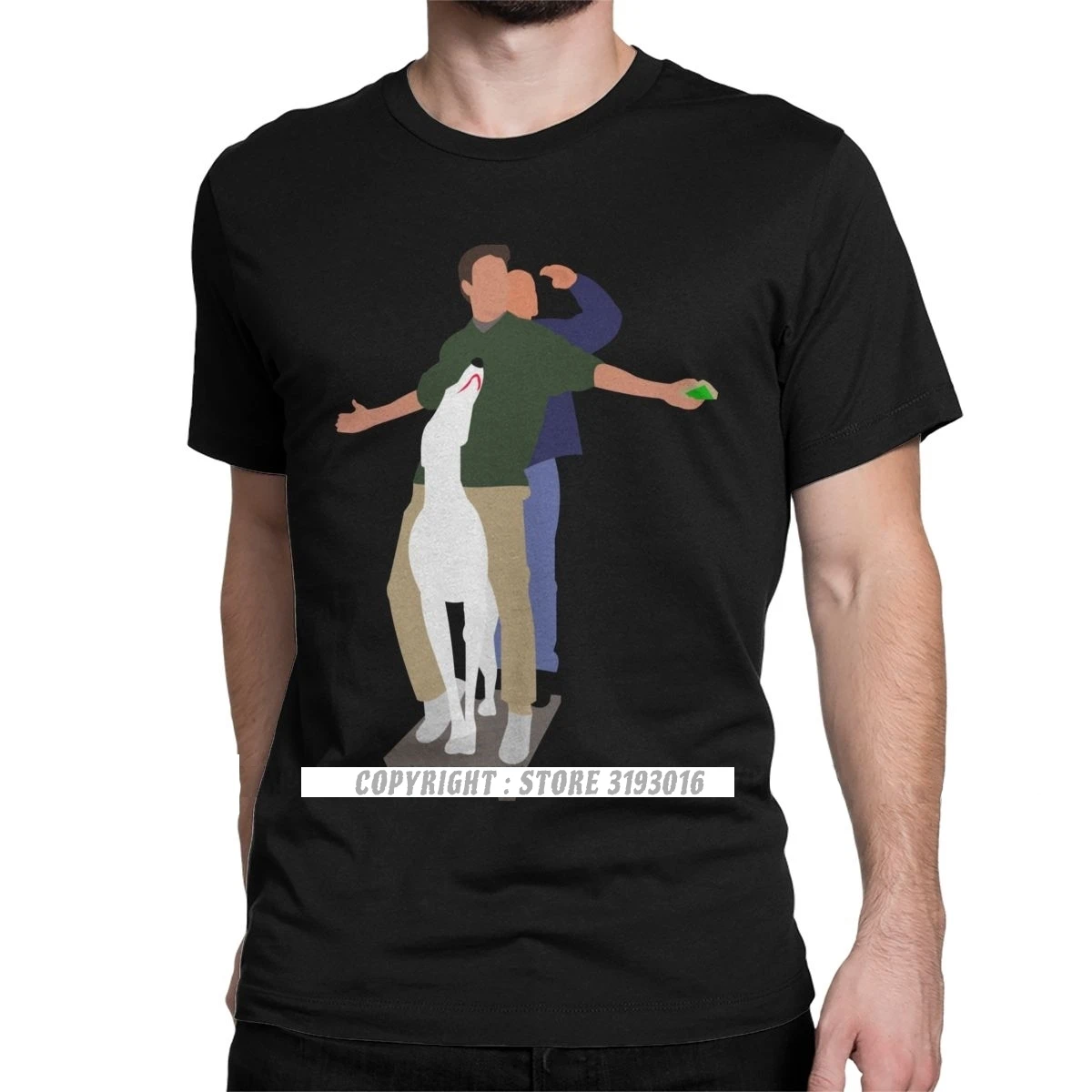 Футболка Chanoey Friends забавная Мужская футболка с рисунком Моники и Джоуи Чендлера