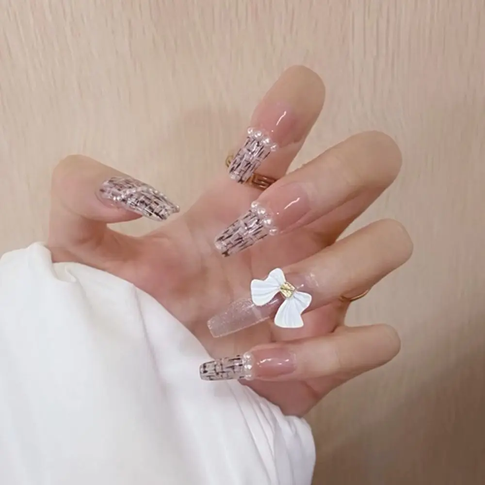 

24pcs/Box French Ballerina Detachable Manicure Tool Artificial Fake Nails Coffin False Nails Wearable Nail Tips