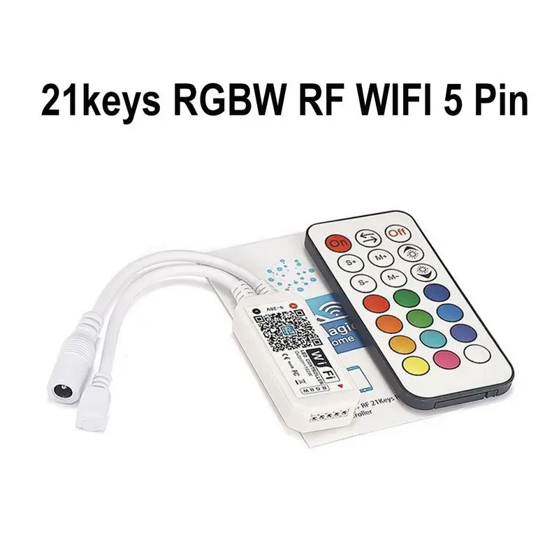 21 Keys LED IR RGB Controler Lights Controller RF Remote Dimmer DC 28V 4A For 3528 5050 Strip | Освещение