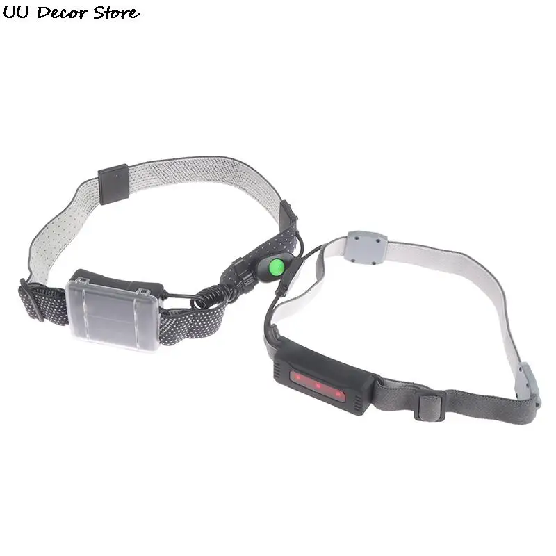 

USB Charging LED Waterproof Headlight Super Bright Warm White COB Red Light