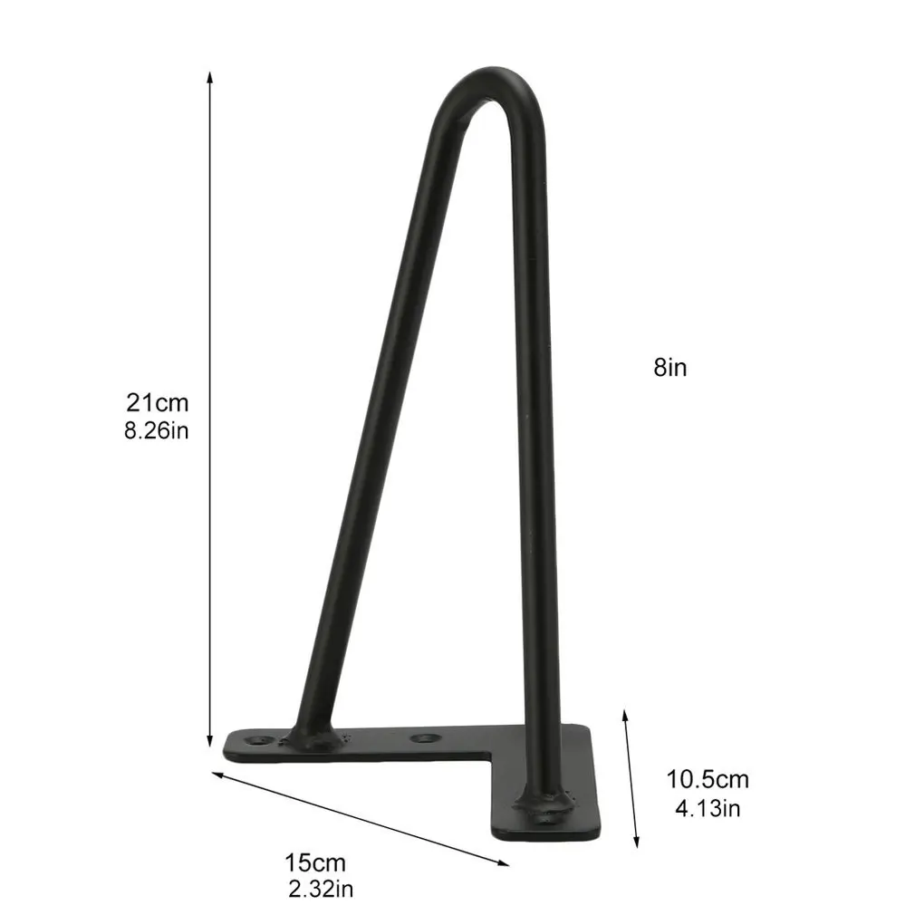 

4PCS/SET 10mm Tube Hairpin Table Legs Household Steel 8 inch 12 inch 16 inch 28 Inch Replacement Leg Solid Color Furniture Legs