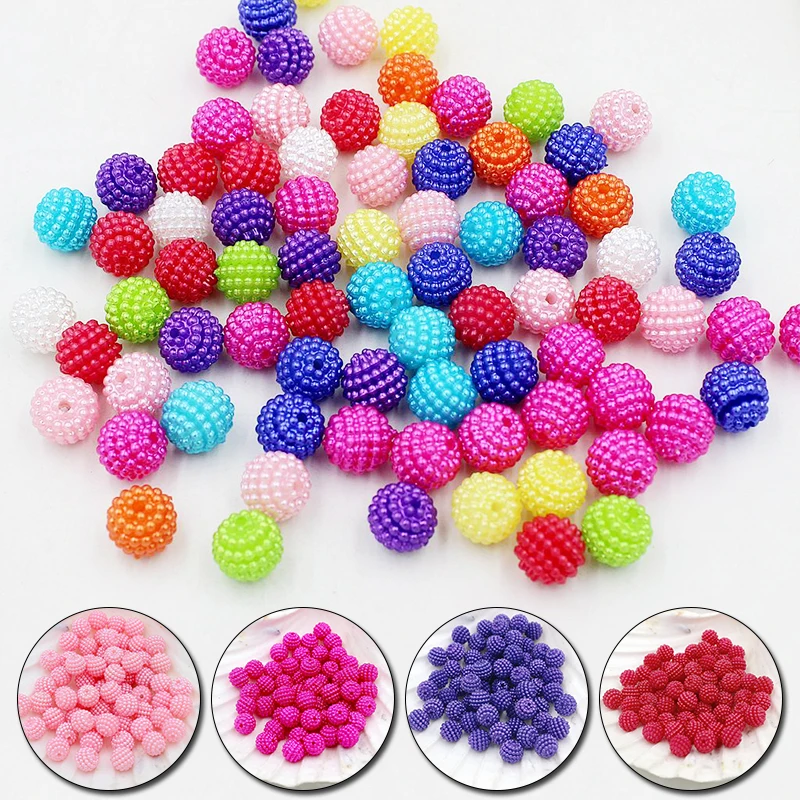 Бусины Bayberry 50 шт./лот разных цветов 10 мм акриловые круглые бусины с имитацией