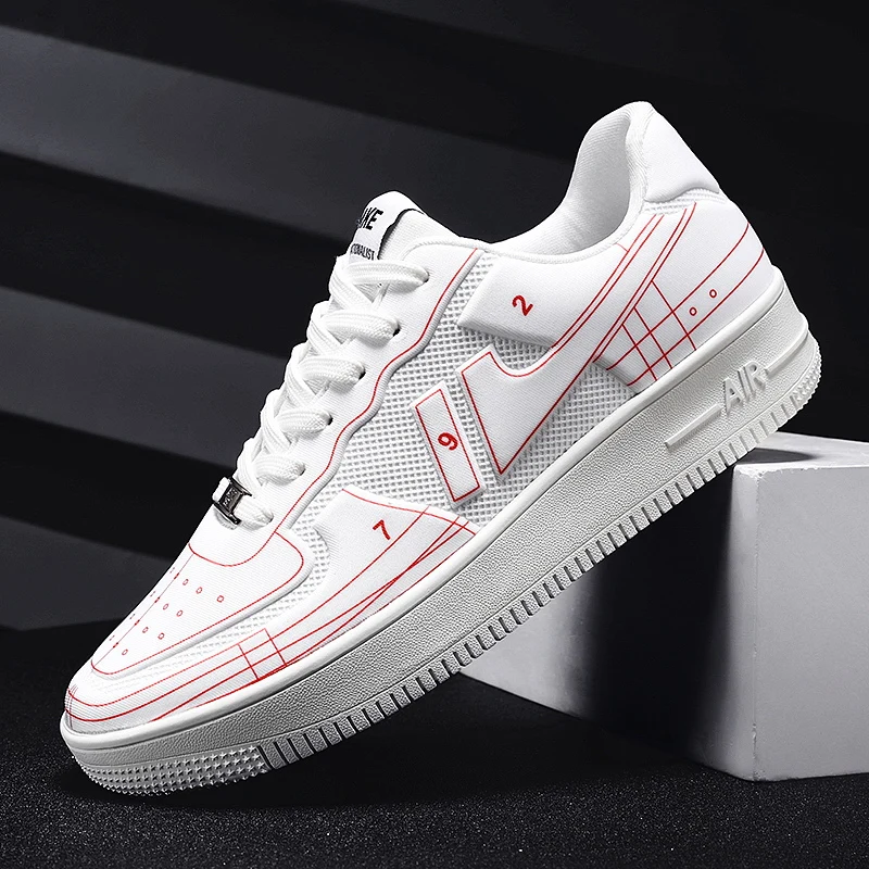 

Кроссовки мужские сетчатые, повседневная обувь для отдыха, на шнуровке, модные весенние