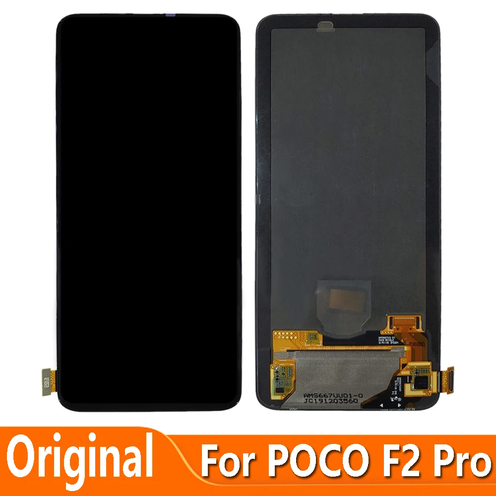 Original AMOLED Display For POCO F2 Pro M2004J11G LCD Display Touch Screen Digitizer Assembly Parts