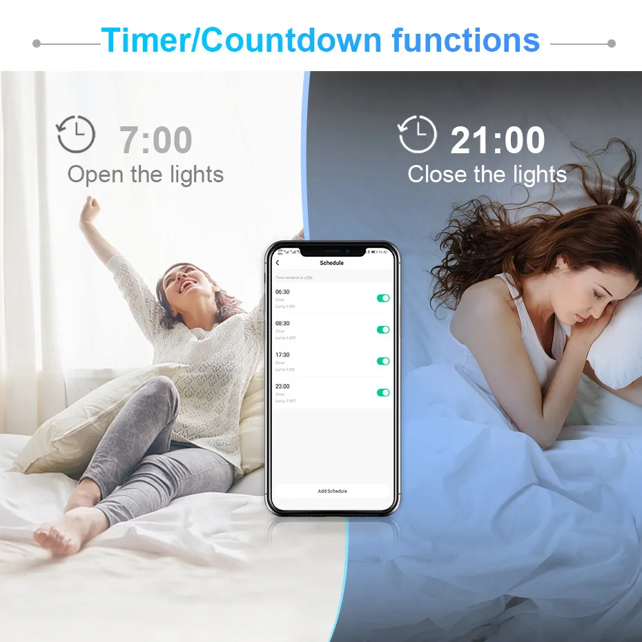 Высветильник ель света Tuya + умный настенный 16 А с поддержкой Alexa и Google