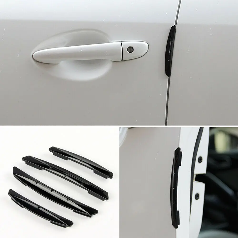 

4pcs Car Sticker Door Edge Guards Trim Molding Protection Strip Scratch Protector Car Crash Barriers Door Guard Collision