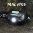 Новый дизайн, XP-G Q5, Usb перезаряжаемая головсветильник для рыбалки, лампа-вспышка, фонарь для бега