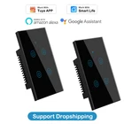 Умный сенсорный выключатель Zigbee, 1234 клавиши, работает с приложением Smart Life и поддержкой Alexa Google Home