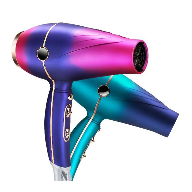 

electric hair dryer unfoldable handle cold hot air blue light ion hair care constance temperature