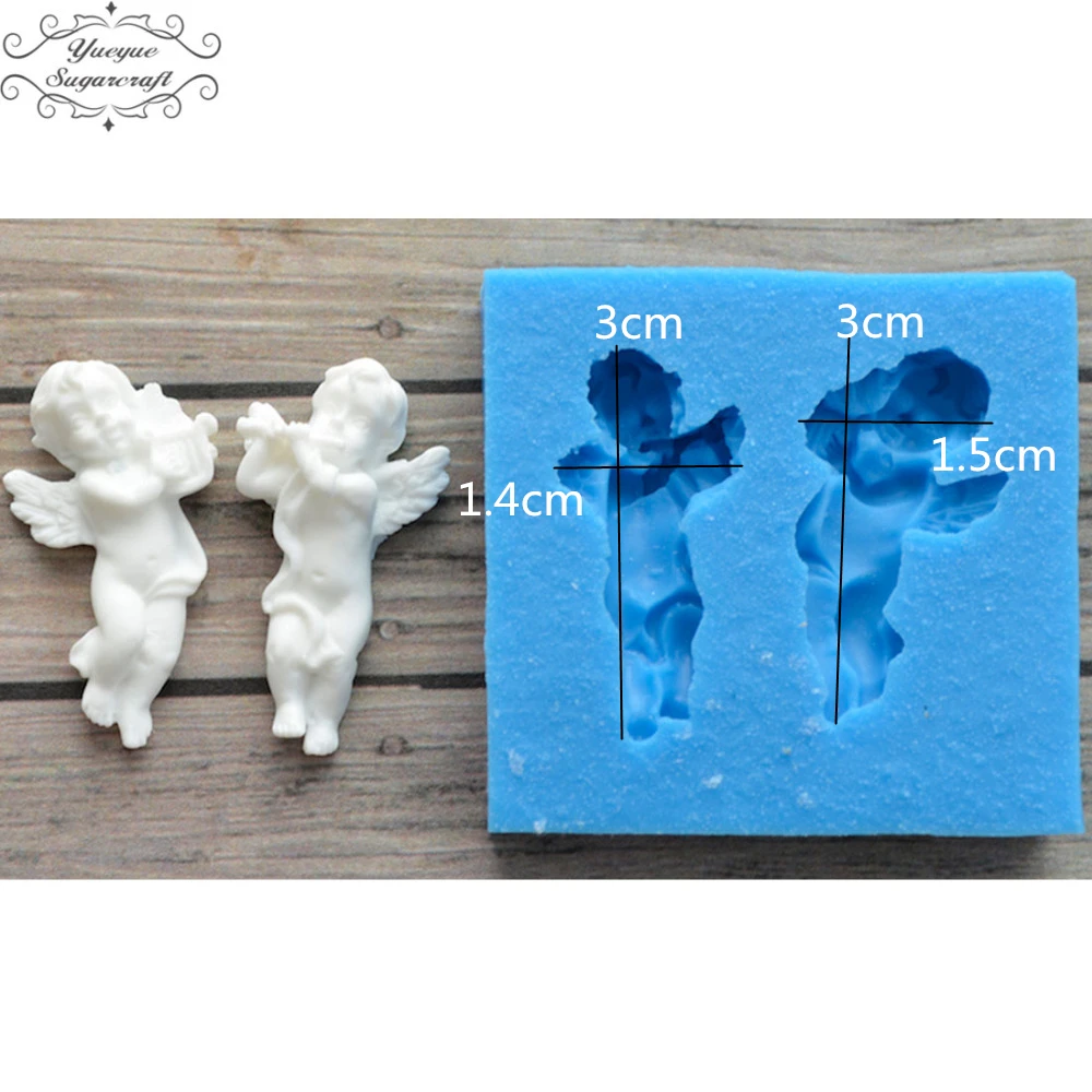 Yueyue Sugarcraft Angel baby силиконовая форма помадка форма для украшения торта инструменты форма для шоколадной мастики