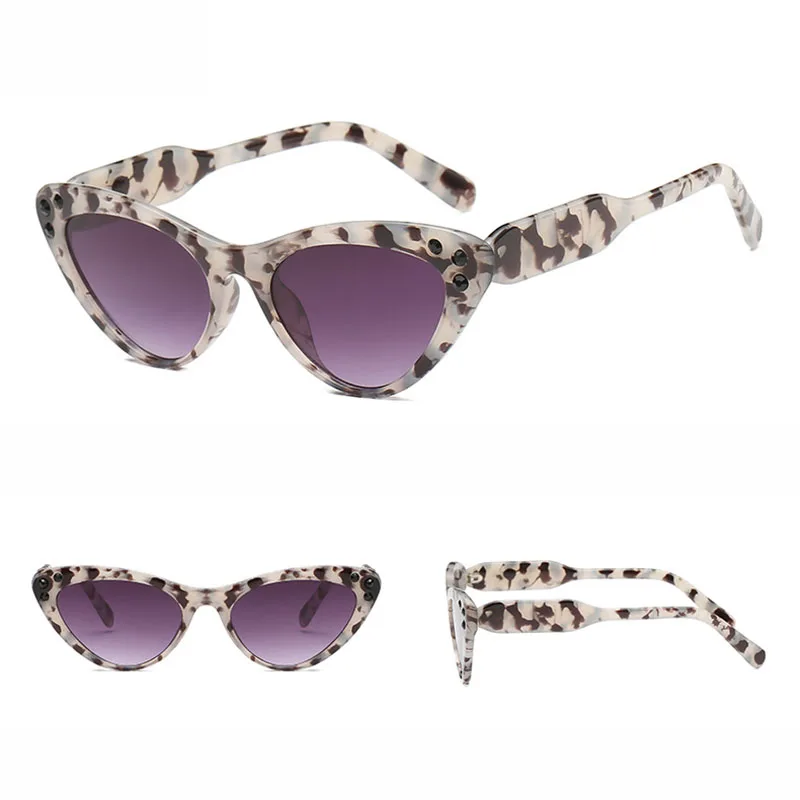 2019 новые модные солнцезащитные очки кошачий глаз женские градиентные цветные
