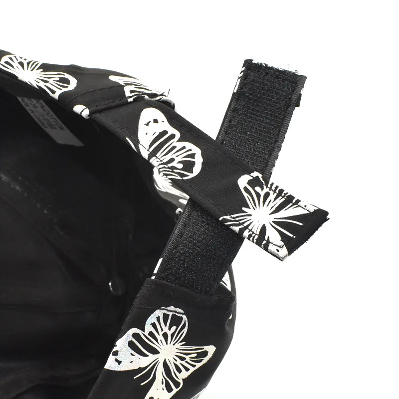 Бейсболка женская с принтом бабочки цветная Кепка затеняющим козырьком Летняя