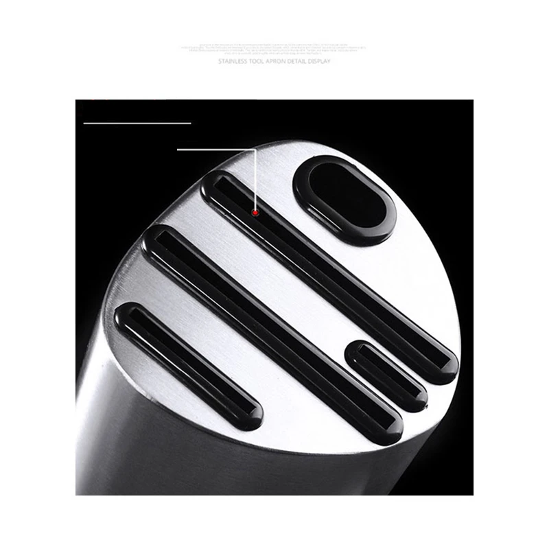 

Thicken Sturdy 304 Stainless Steel Knife Holder Metal 5 Holes Kitchen Knife Rack Utensils Organizer Accessories Chef Knife Stand