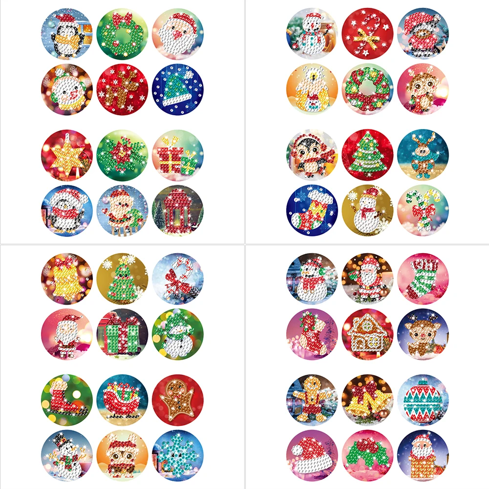 Рождественские уплотнительные наклейки наборы для алмазной живописи мозаика