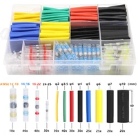 360pcs solder seal wire connectors heat shrink tubings butt terminals insulated waterproof electrical shrink tubes with case