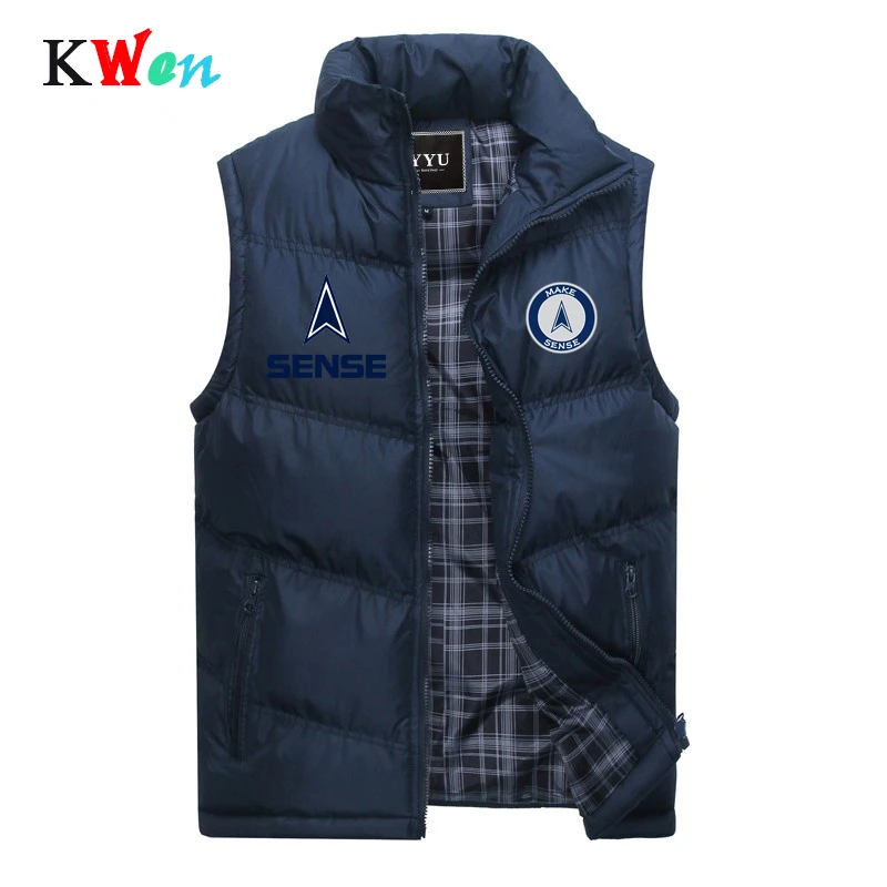 

2019 New Brand Mens Jacket Sleeveless Vest Winter Fashion Casual Coats Male Cotton-Padded Men's Vest Men Thicken Waistcoat 5XL