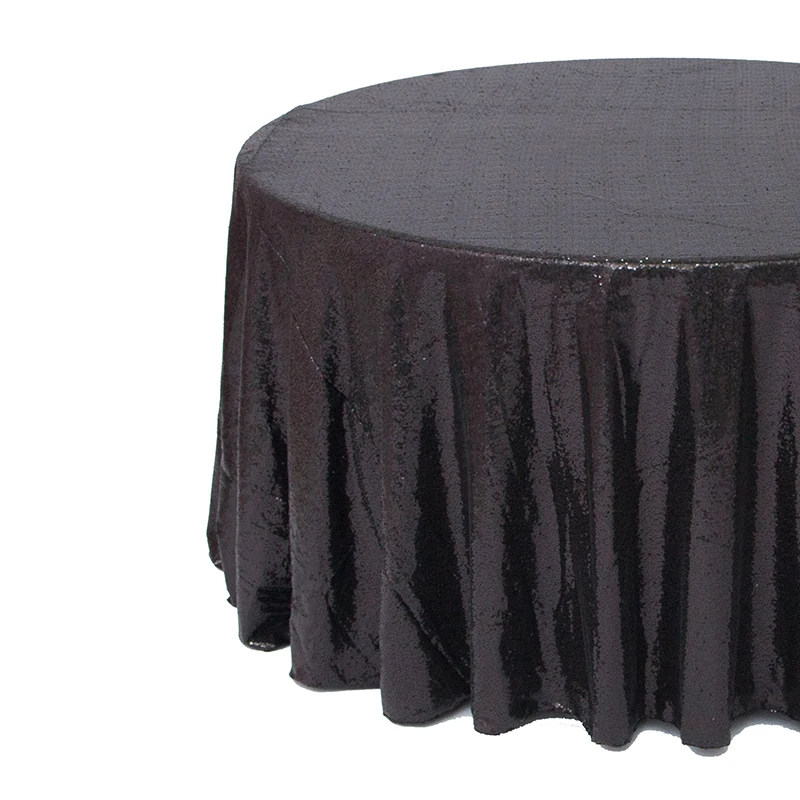 

Rectangular Round Colorful Glitter Sequin Table Cloth Cover For Wedding Decoration Party Banquet Home Decor Tablecloth