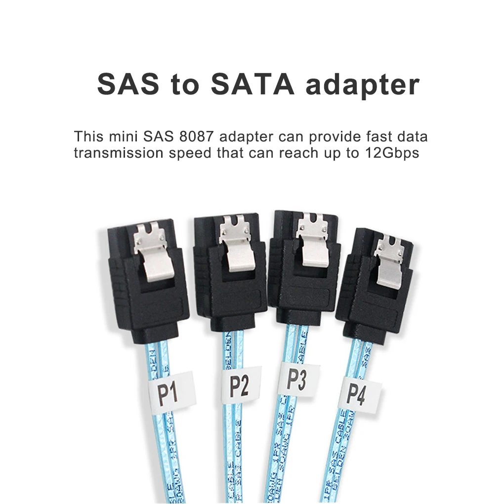 

Сплиттер Mini SAS 8087 на SATA 3,0, переходник, 36-контактный 1-drag-4 кабель, адаптер SAS/SATA