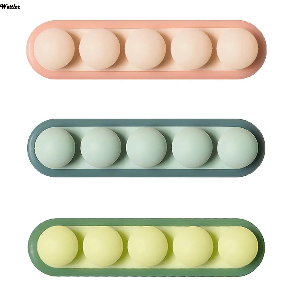 

3Pcs Creative Pea Cable Winder Silicone 4 Holes Desk Organizer Wire Winder Data Line Earphone Cord Mannagement