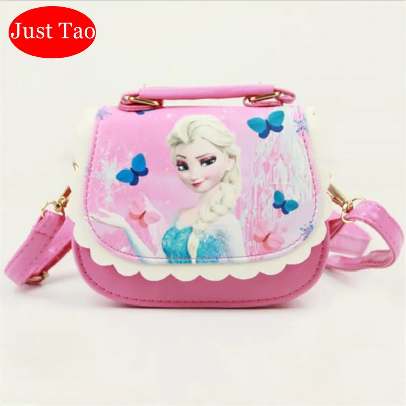 

DHL Free Shipping Just Tao Kids Small totes Baby's lovely handbags Toddlers Mini Cartoon Messenger bags Leather purse JTD036
