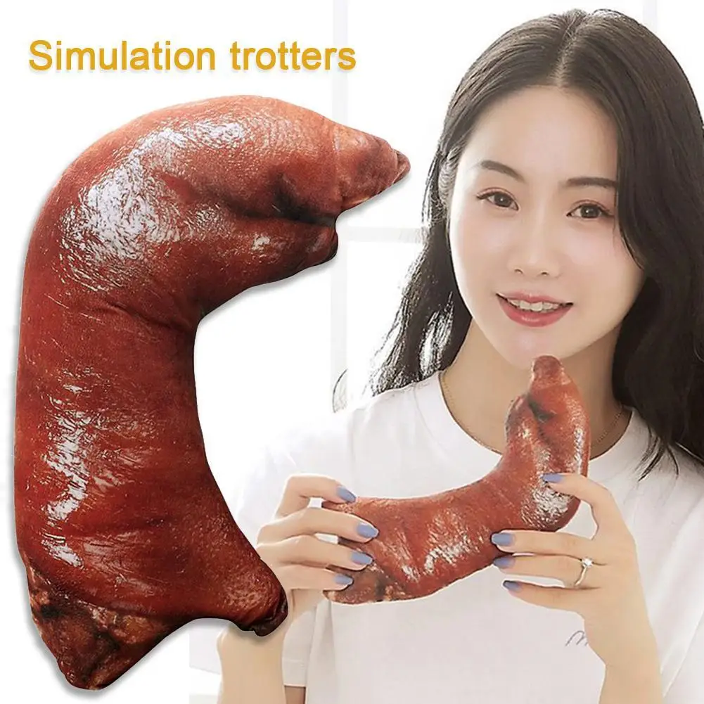

20cm Simulation Trotter Fake Food Pig Leg Prank Trick Toy Halloween Party Prop